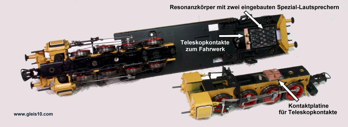 5751-Lokrahmen-Fahrwerke-eingebaute-Lautsprecher-Teleskopkontakte